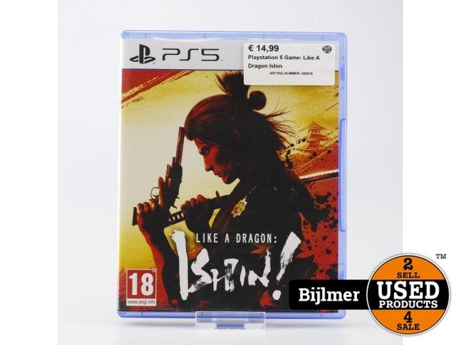 Playstation 5 Game: Like A Dragon Ishin, Sony, Zo goed als nieuw, Support@sony.com, 1-7-1 Konan, Minato-ku
Tokyo 108-0075
Japan