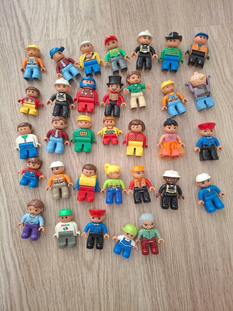 partij LEGO DUPLO poppetjes – 35 stuks, Ophalen, Gebruikt, Minifiguur, Duplo