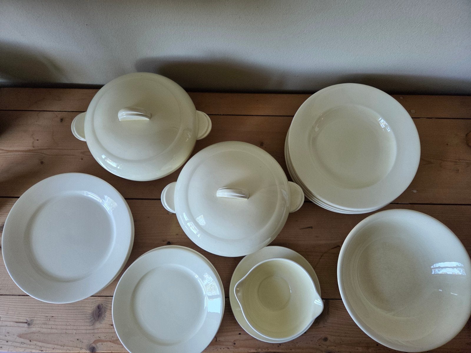 Art deco crème servies soc. Maastricht, Antiek en Kunst, Antiek | Servies compleet, Ophalen