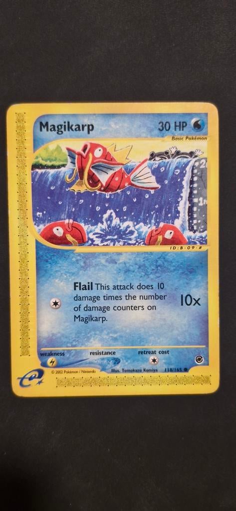 Pokémon Kaart: Magikarp (2002) - Vintage Collectible, Ophalen of Verzenden, Gebruikt, Losse kaart