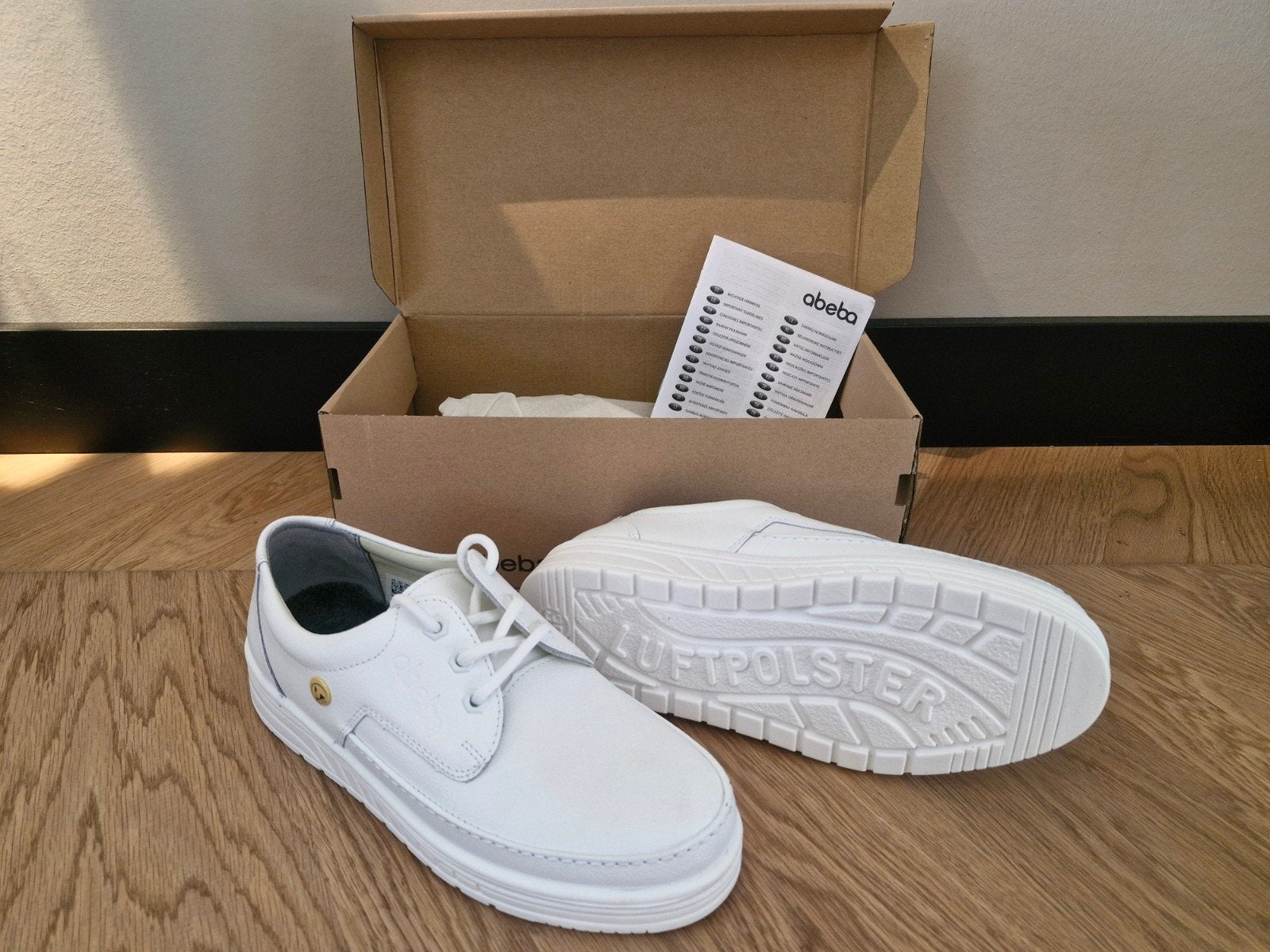 Nieuwe Abeba schoenen wit maat 39, Wit, Nieuw, Ophalen of Verzenden, Werkschoenen