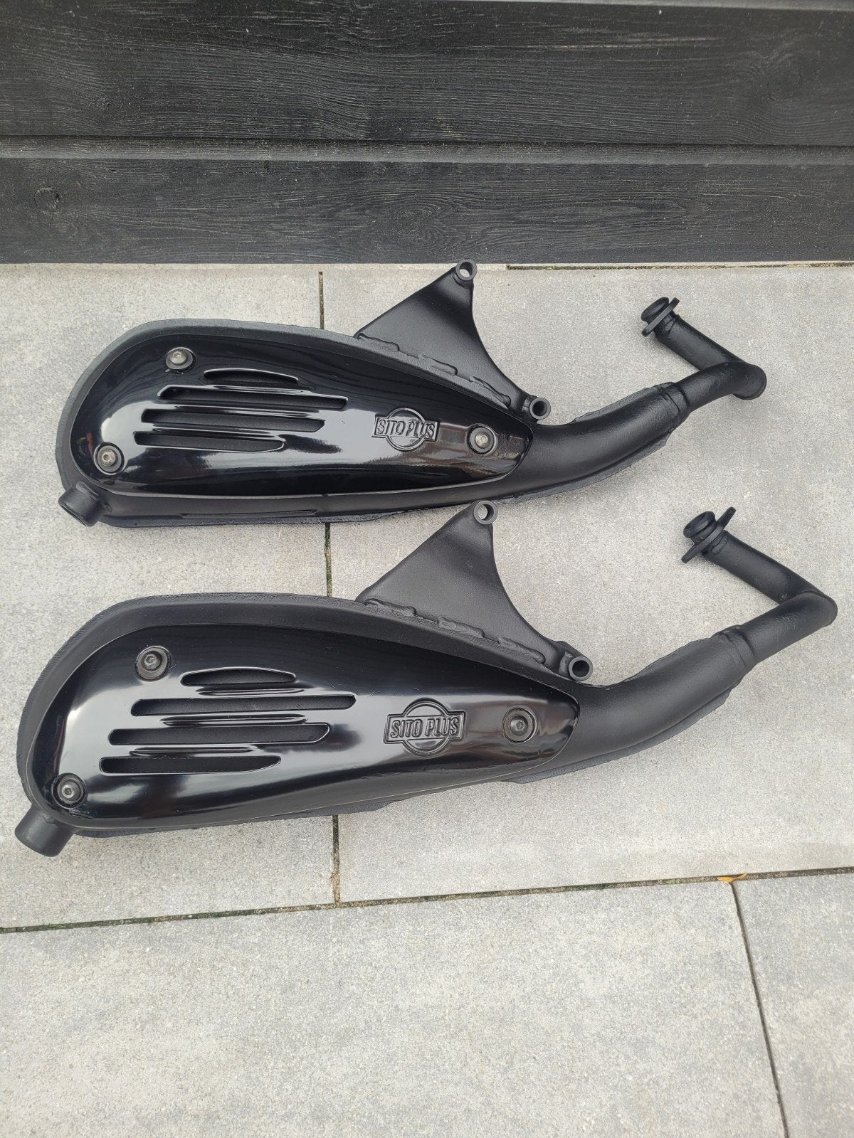 2x sito plus uitlaten 2 takt nieuw, Fietsen en Brommers, Brommeronderdelen | Scooters, Ophalen of Verzenden, Nieuw, Uitlaat, Piaggio