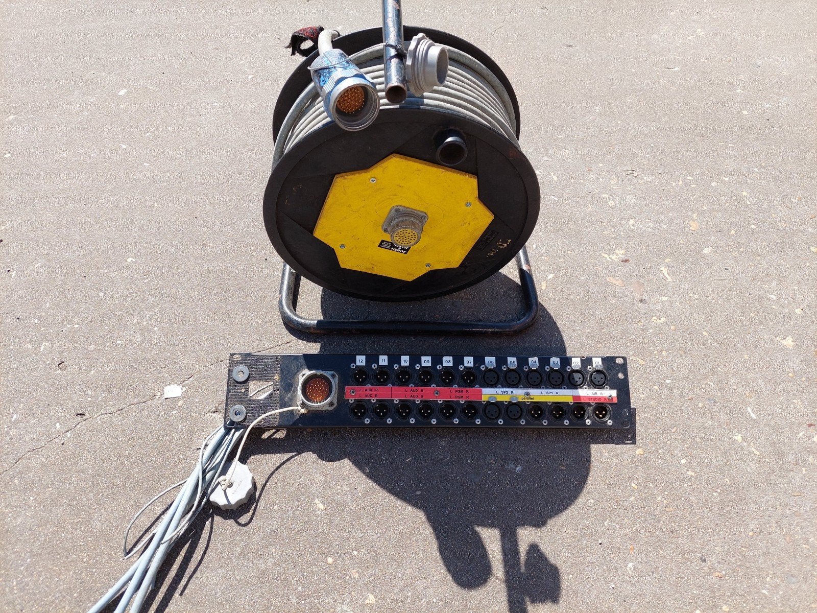 Haspel multikabel 12p met Focus connector en XLR panel, Ophalen of Verzenden, Apparatuur