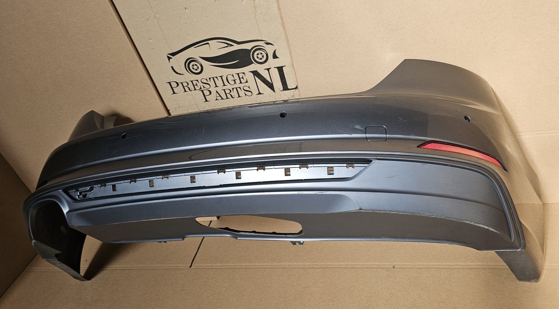 Achterbumper Audi A5 B9 8W S-Line 6xPDC Bumper 8W6807511C, Gebruikt, -, Ophalen of Verzenden, Achter