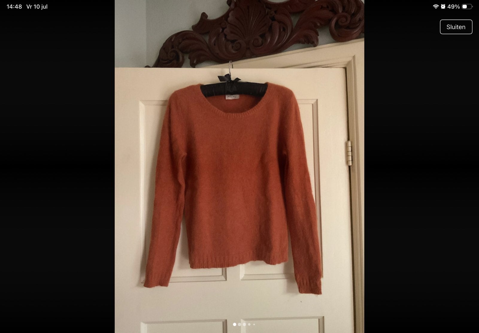 AMERICAN VINTAGE BRUIN/DIEPCURRY TRUI MT S, Overige kleuren, Ophalen of Verzenden, American Vintage, Maat 36 (S)