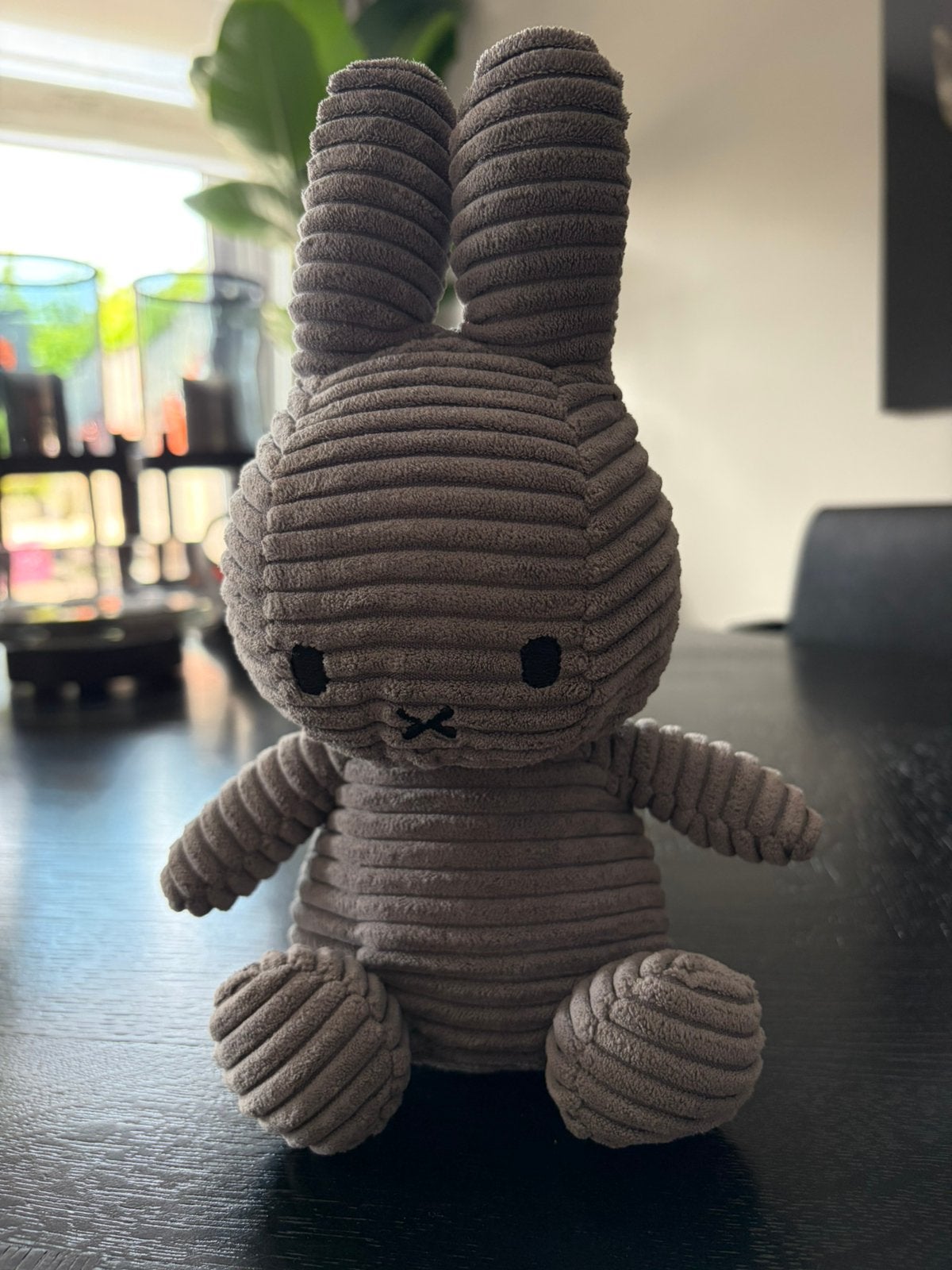 Nijntje Knuffel Corduroy Dark Grey 23 cm, Ophalen, Zo goed als nieuw, Konijn