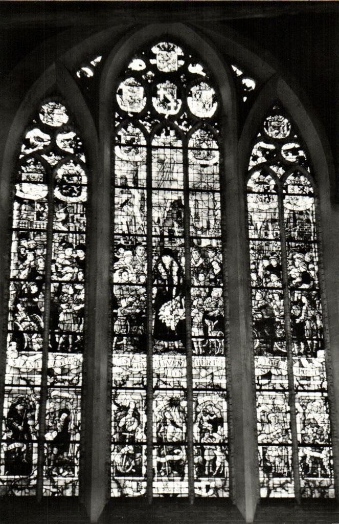 Oude Kerk - Delft - Wilhelminaraam - ongelopen, Ophalen of Verzenden, 1960 tot 1980, Ongelopen, Zuid-Holland