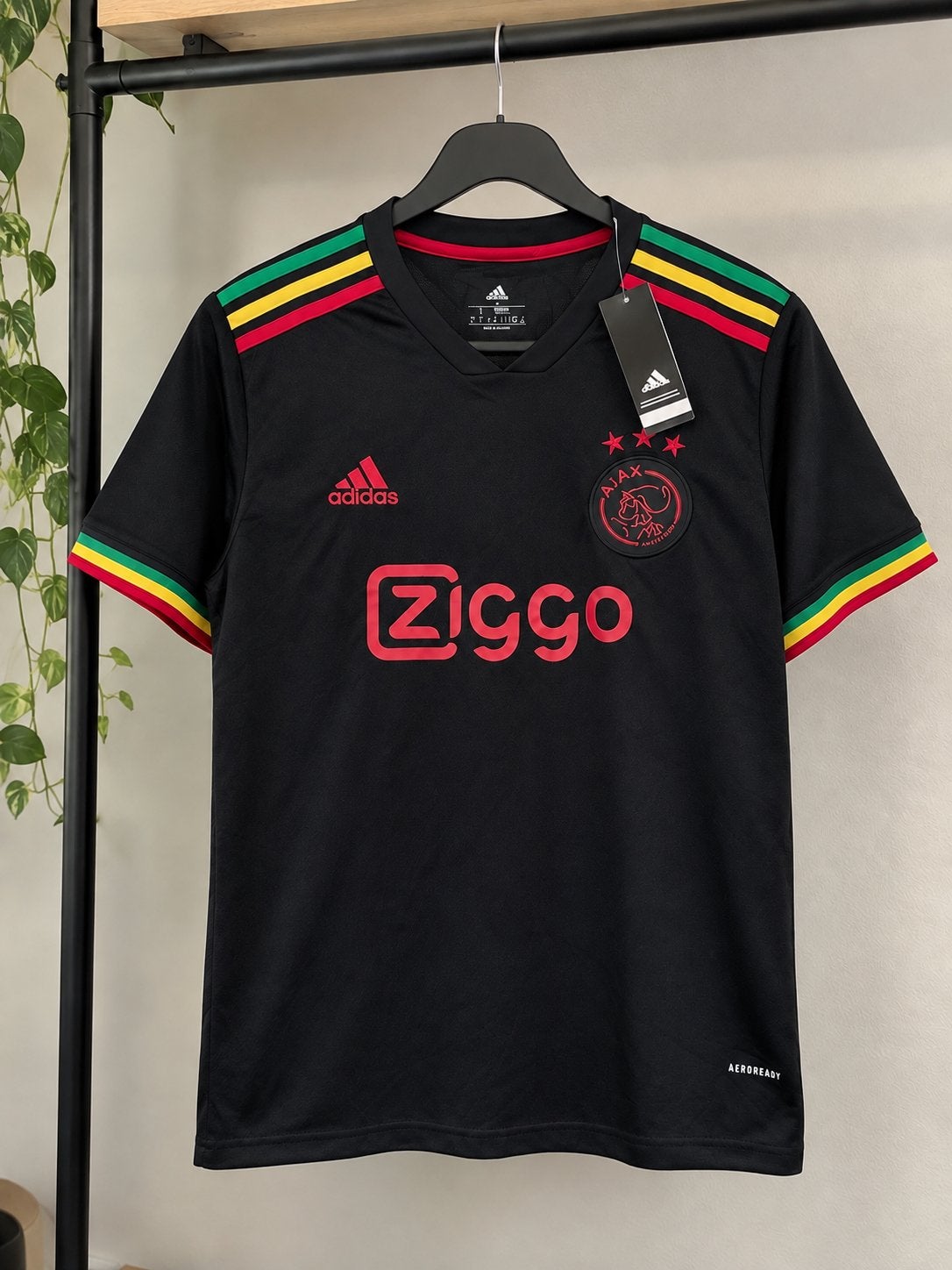 Ajax Bob Marley Special Edition Shirt 21/22 - Nieuw, Maat 52/54 (L), Zwart, Nieuw, Ophalen of Verzenden