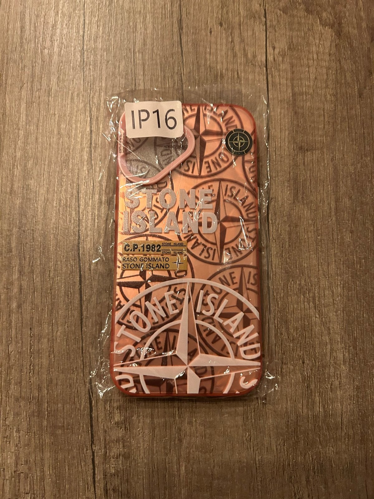 Stone Island iPhone 16 Hoesje - Oranje/Bruin, Telecommunicatie, Kunststof, Oranje, IPhone 16, Nieuw