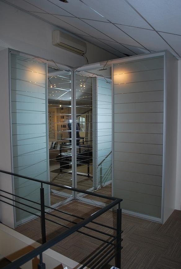 Kastwand hoekkast, 200 cm of meer, Zo goed als nieuw, 200 cm of meer, Metaal
