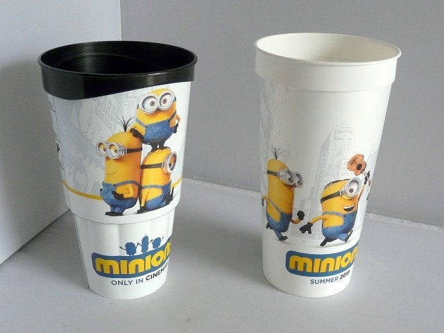 bekers Minions ca. 16 cm, Ophalen of Verzenden, Zo goed als nieuw
