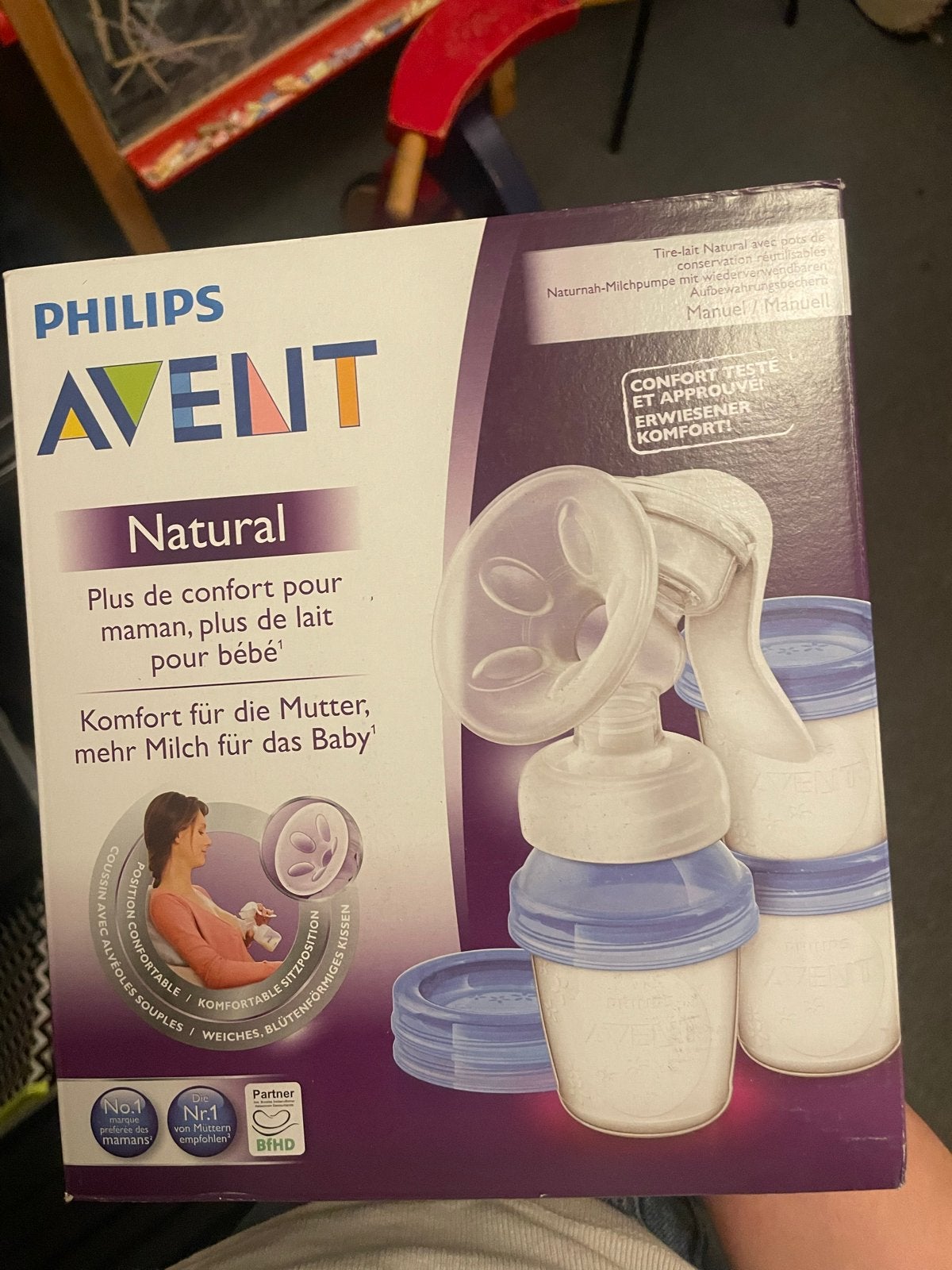 Philips Avent Natural handkolf - Nieuw in doos, Ophalen of Verzenden, Nieuw