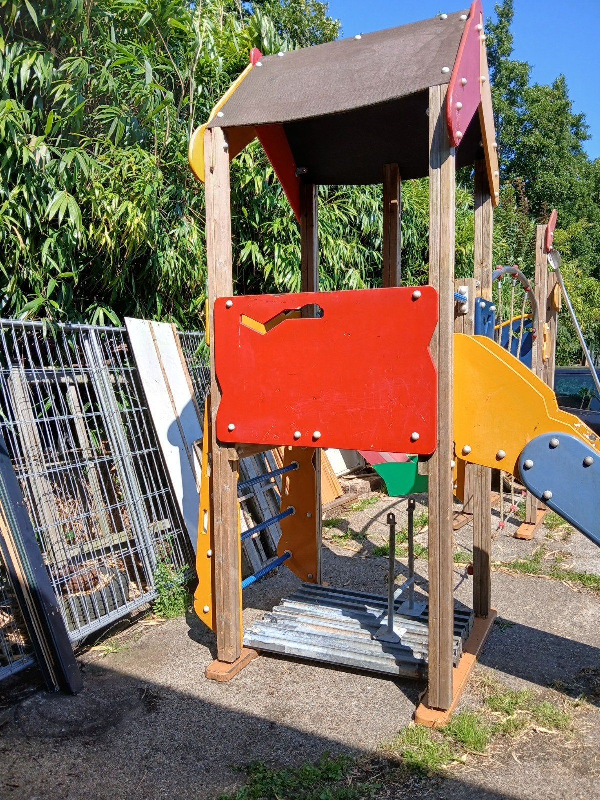 Kompan professioneel speeltoestel van schoolplein, Ophalen, Gebruikt, Glijbaan