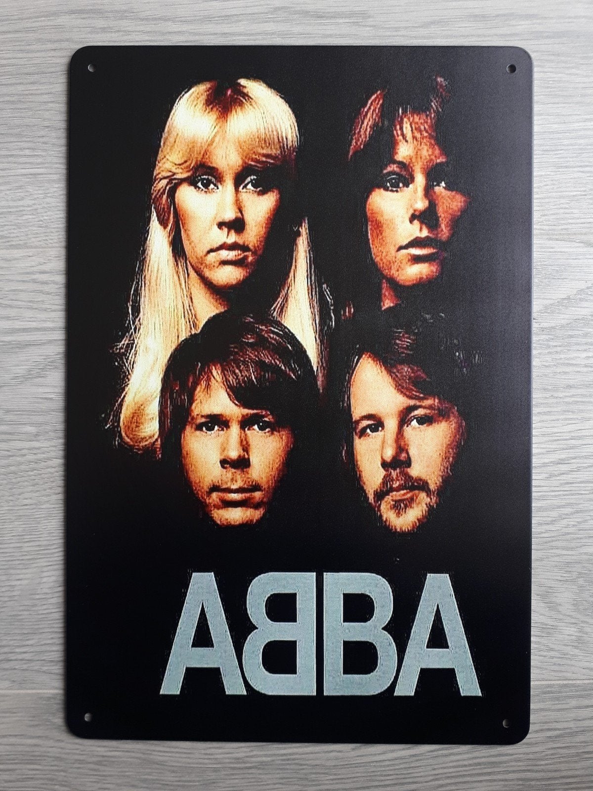 Abba 20x30 cm Metalen Reclamebord, Verzamelen, Ophalen of Verzenden, Nieuw, Poster, Artwork of Schilderij