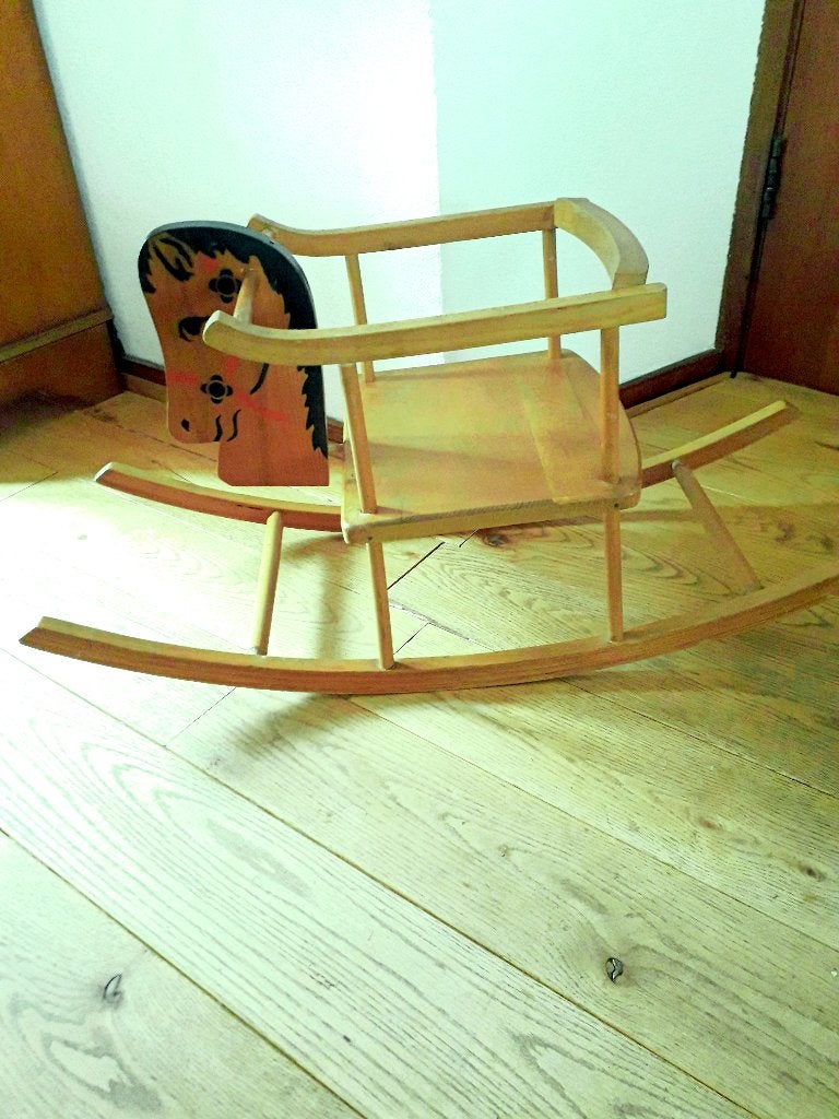 HOUTEN HOBBELPAARD, Kinderen en Baby's, Speelgoed | Houten speelgoed, Ophalen of Verzenden, Zo goed als nieuw