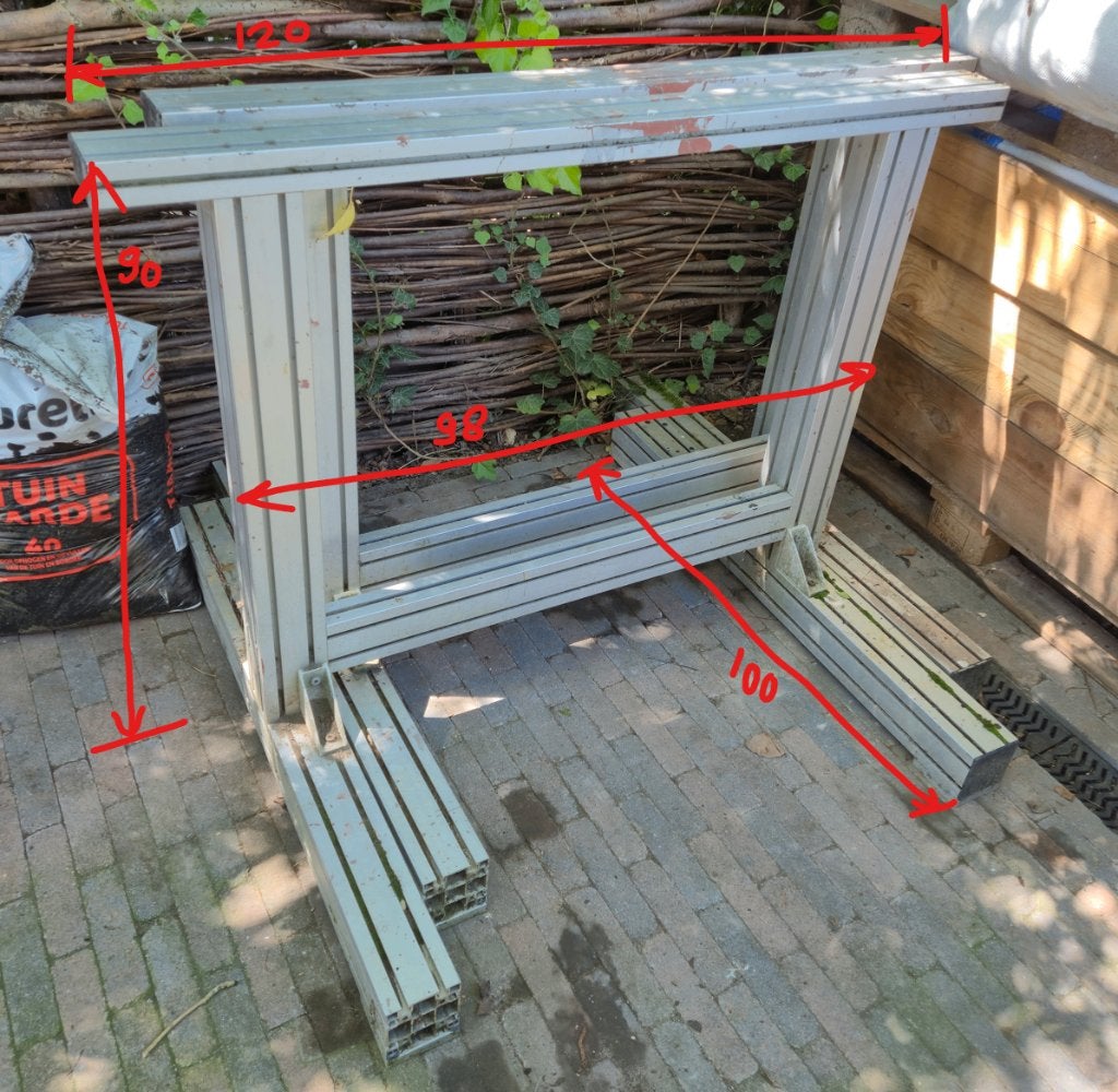 Aluminium schragen / bokken / schraag / bok, Ophalen, Gebruikt, Overige typen, Minder dan 2 meter