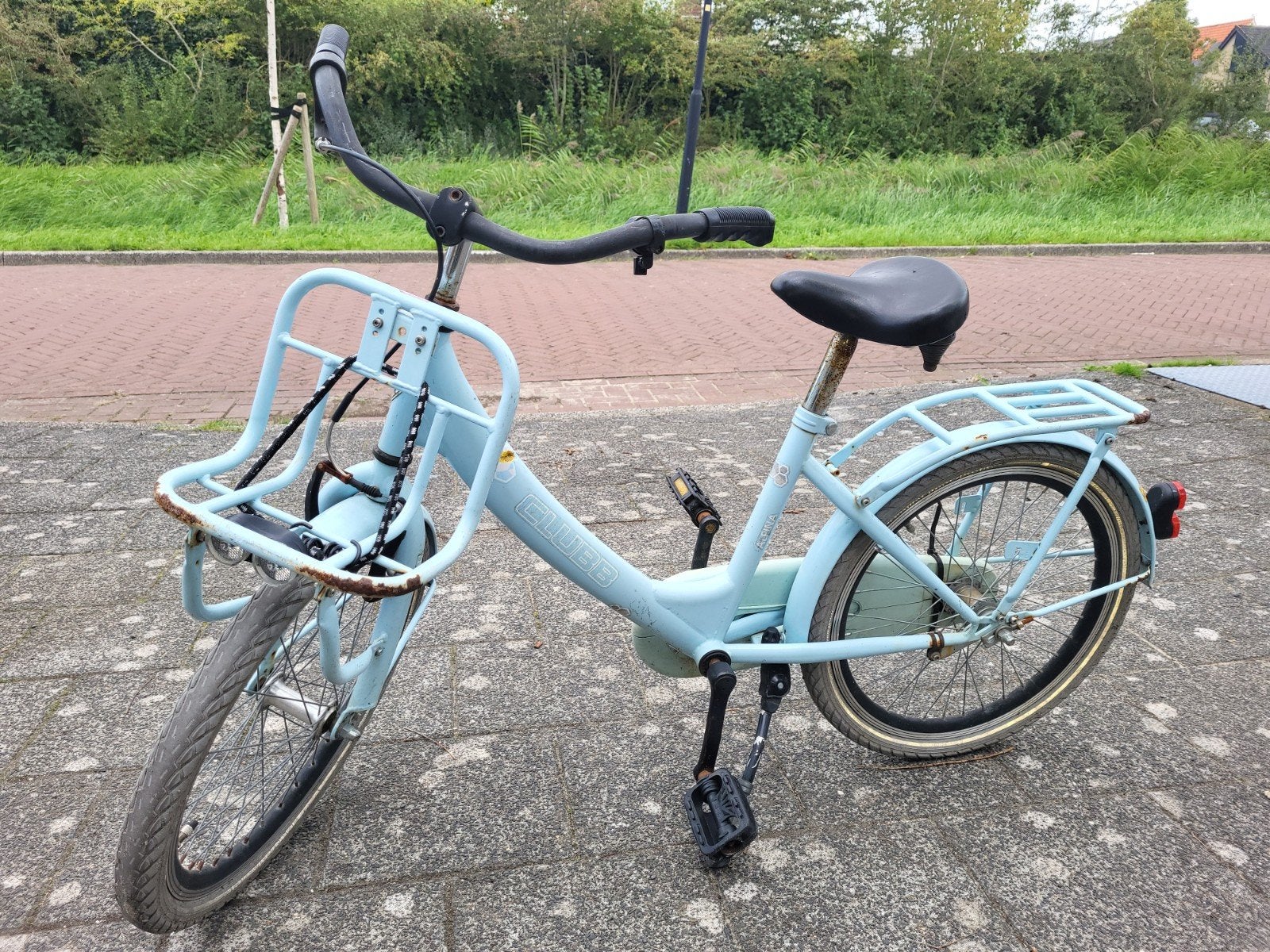 Kinderfiets 20 inch - Blauw, Ophalen, 20 inch of meer, Gebruikt, Velgrem