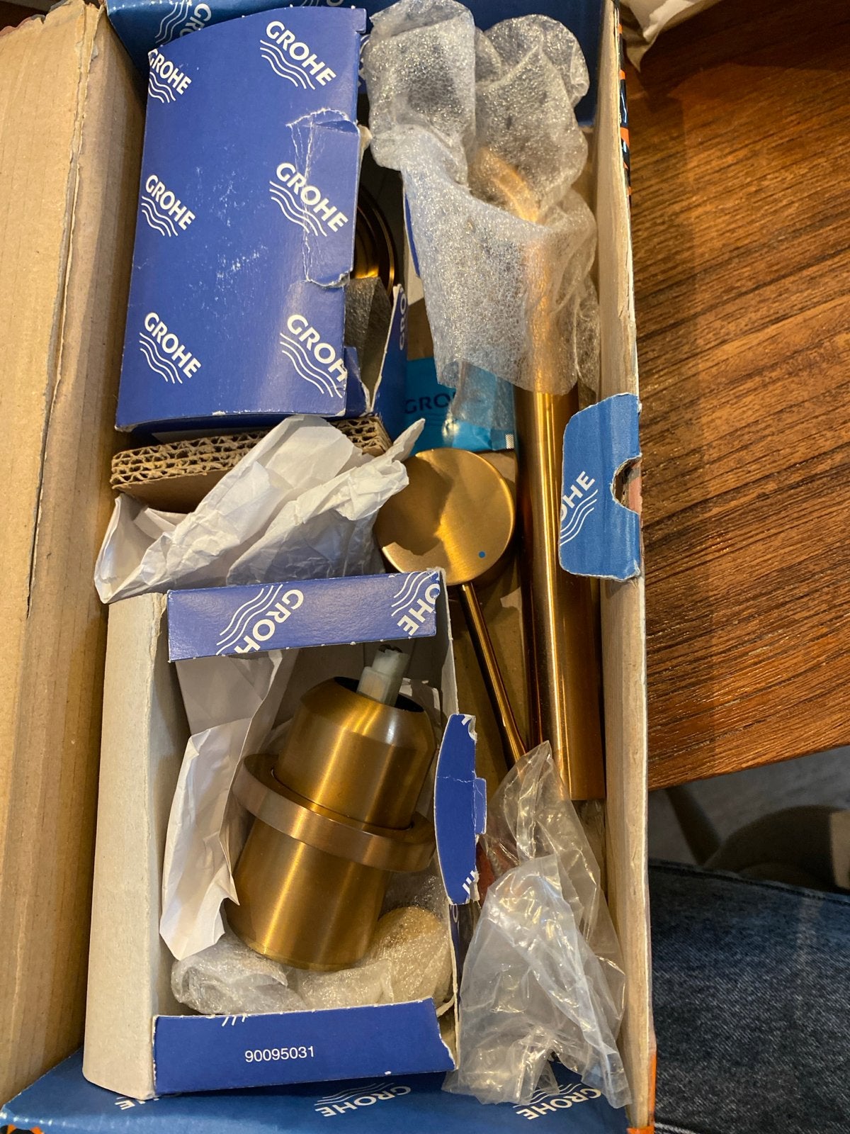 Grohe kraanonderdelen, geborsteld koper, Ophalen of Verzenden, Nieuw, Koper, Kraan