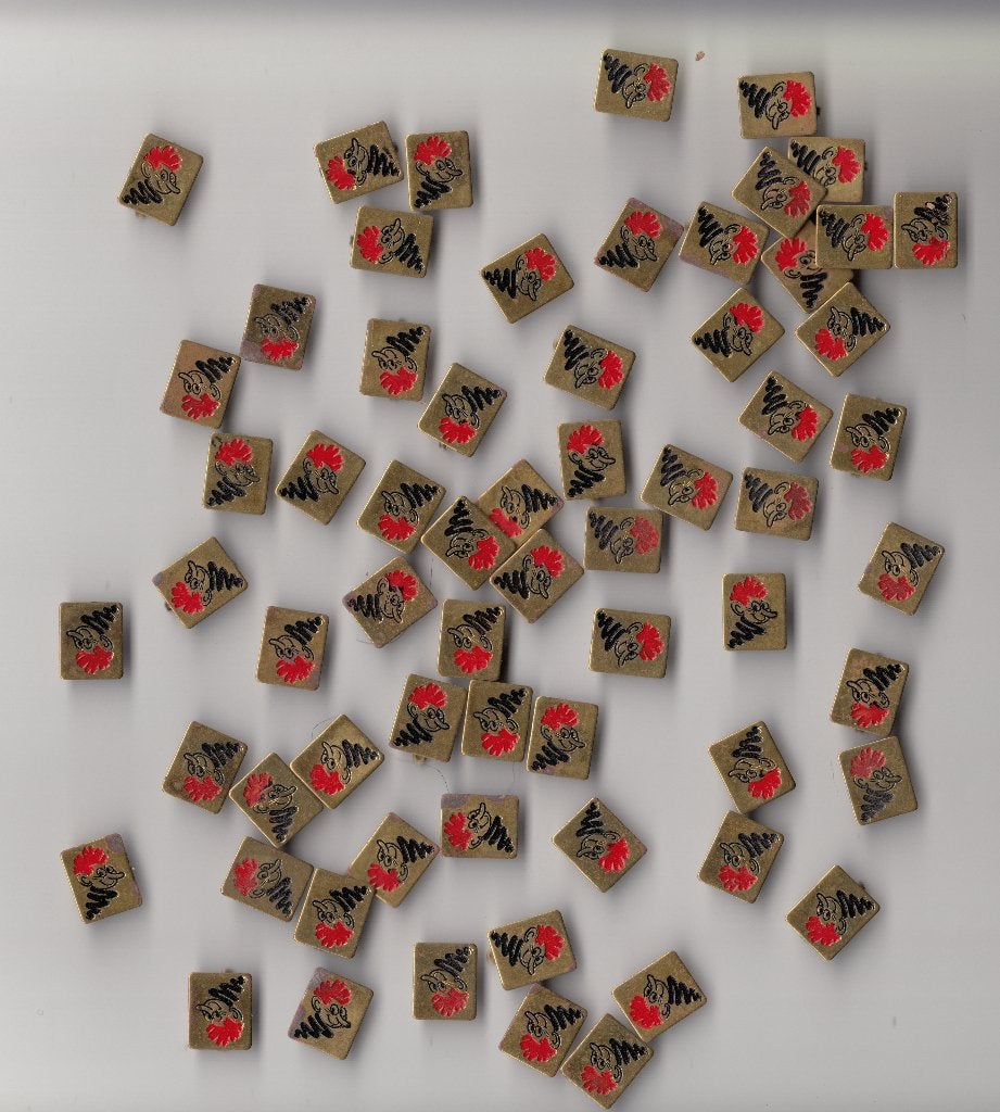 Verzameling Partij Trim U Fit broches 1969 NOC NSF, Gebruikt, Niet vindbaar, Niet vindbaar, Speldje of Pin