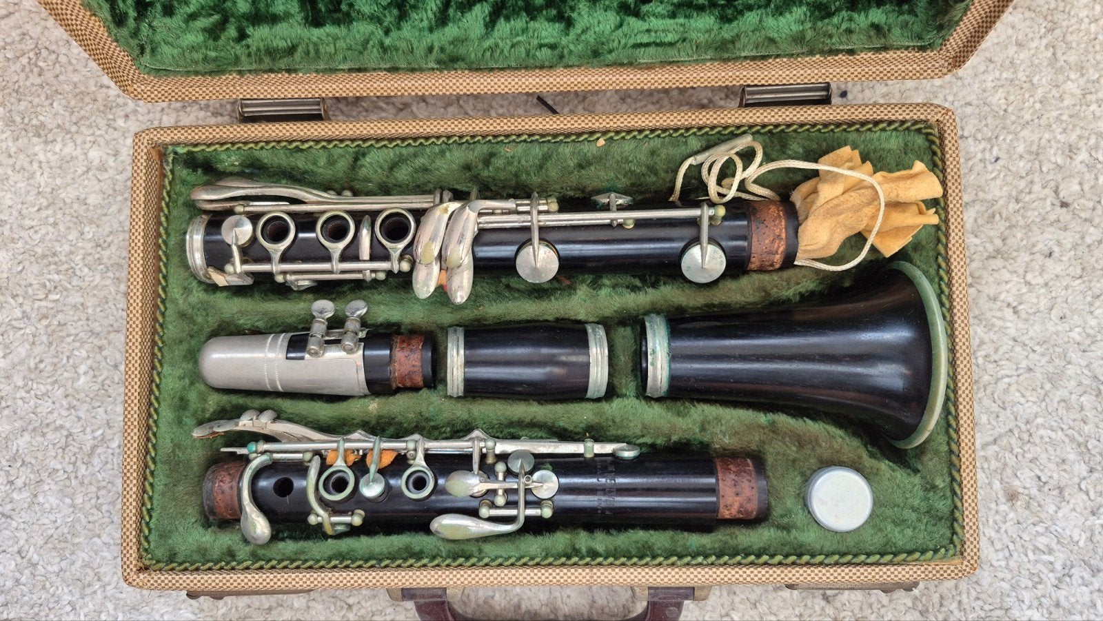 Klarinet compleet in koffer, Muziek en Instrumenten, Ophalen of Verzenden, Gebruikt, Kunststof, Met koffer