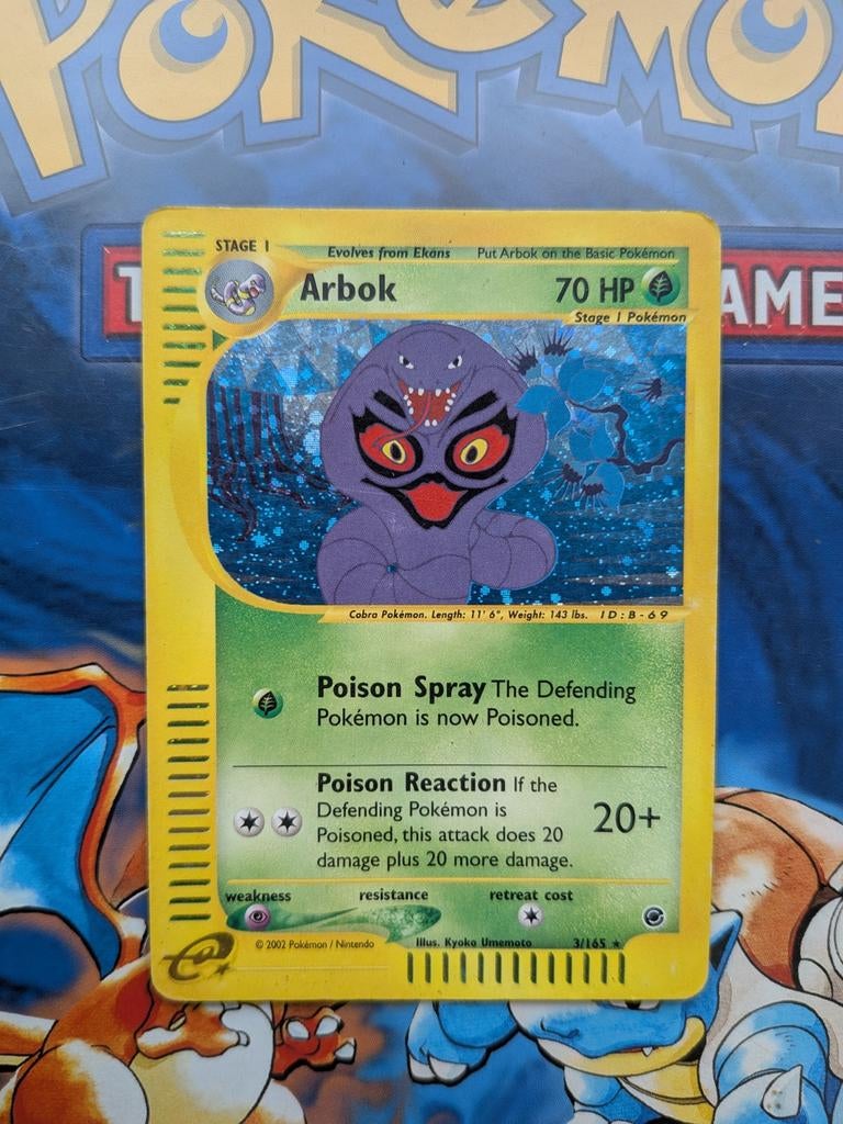 Arbok Pokémon Kaart 2002 (Holo), Verzenden, Gebruikt, Losse kaart, Foil