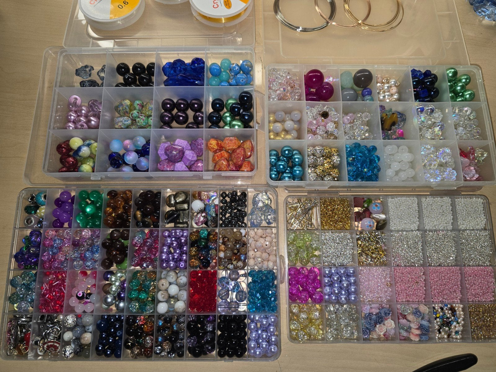 Groot pakket kralen en benodigdheden voor sieraden maken, Ophalen of Verzenden, Zo goed als nieuw, Kraal