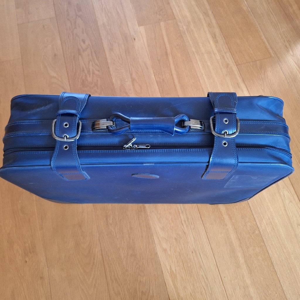 Vintage blauwe koffer, Ophalen, Huis en Inrichting