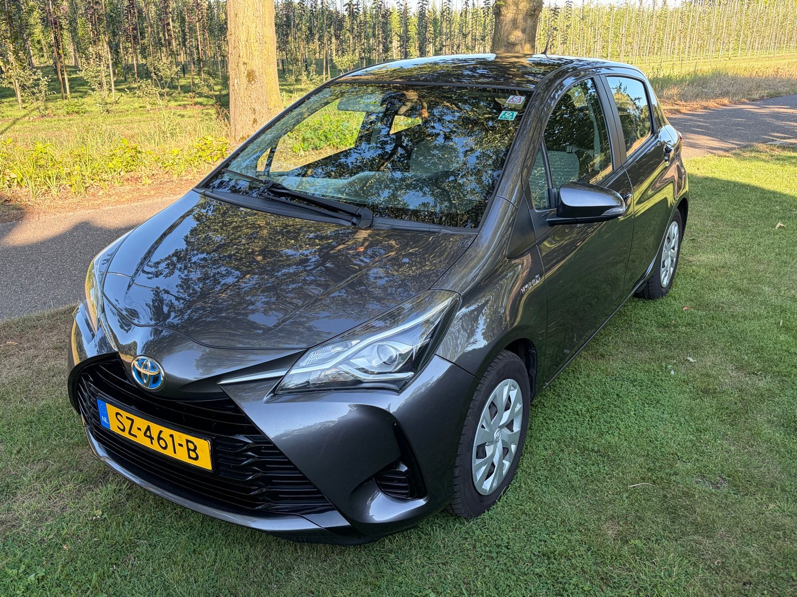 Toyota Yaris 1.5 Hybrid 100pk 5D CVT 2018 Grijs, Navigatiesysteem, 49 €/maand, Origineel Nederlands, Grijs