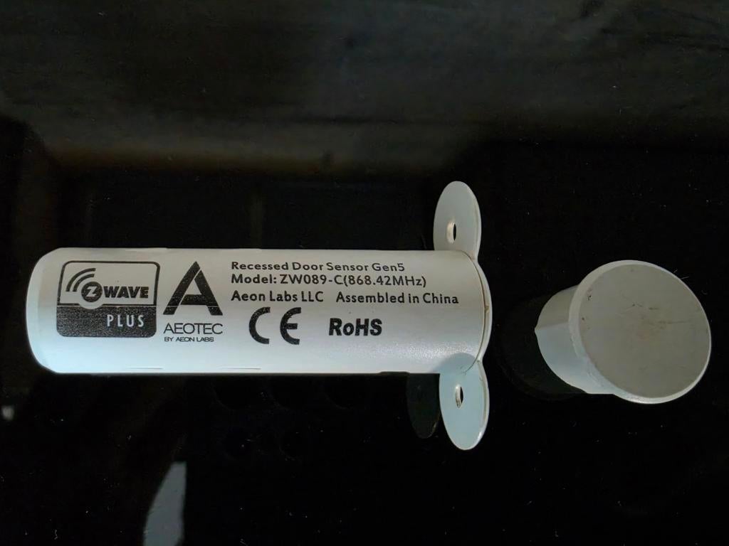 Aeotec Z-wave Plus Gen5 Inbouw Deursensor, Ophalen of Verzenden, Gebruikt, Overige materialen, Overige typen