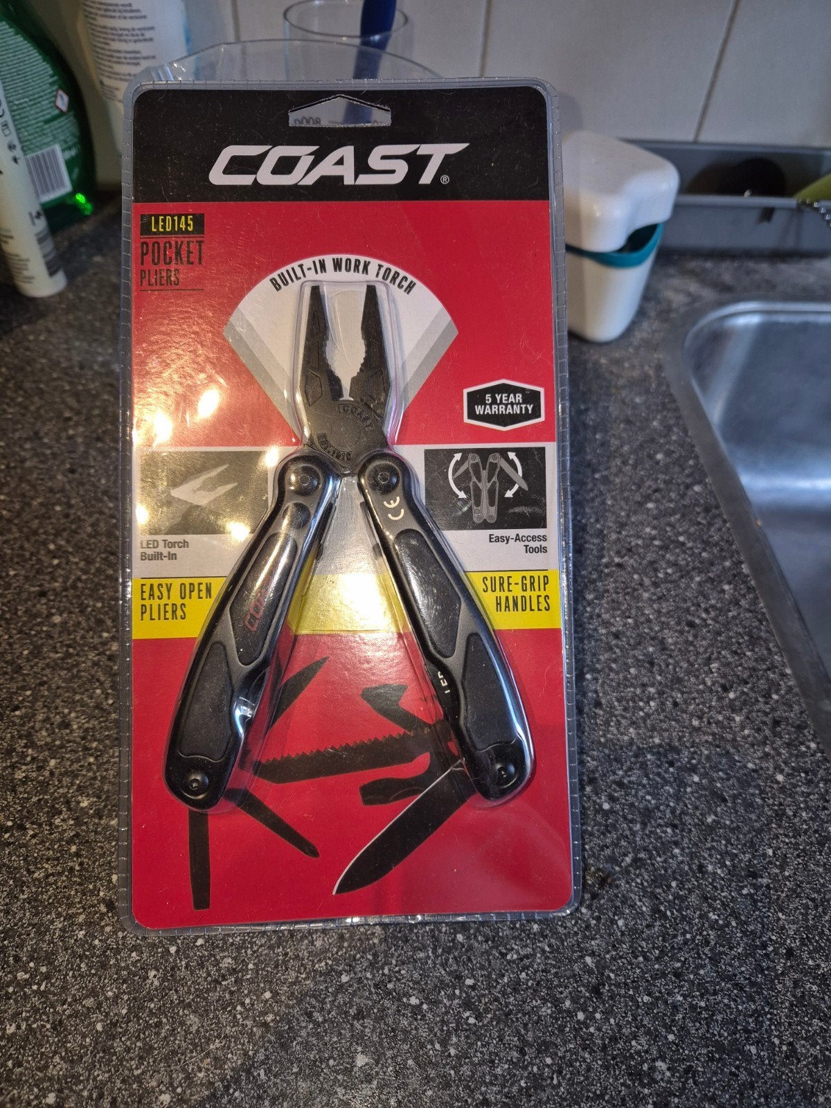 Coast LED145 Pocket Pliers Multitool met zaklamp, Ophalen of Verzenden, Nieuw, Multitool, Overige merken
