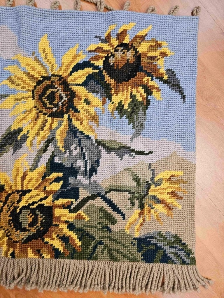 Wandkleed Zonnebloemen 119/83 cm, Djt@dejuistetoon.eu, Ophalen of Verzenden, Zo goed als nieuw, DJT De Juiste Toon