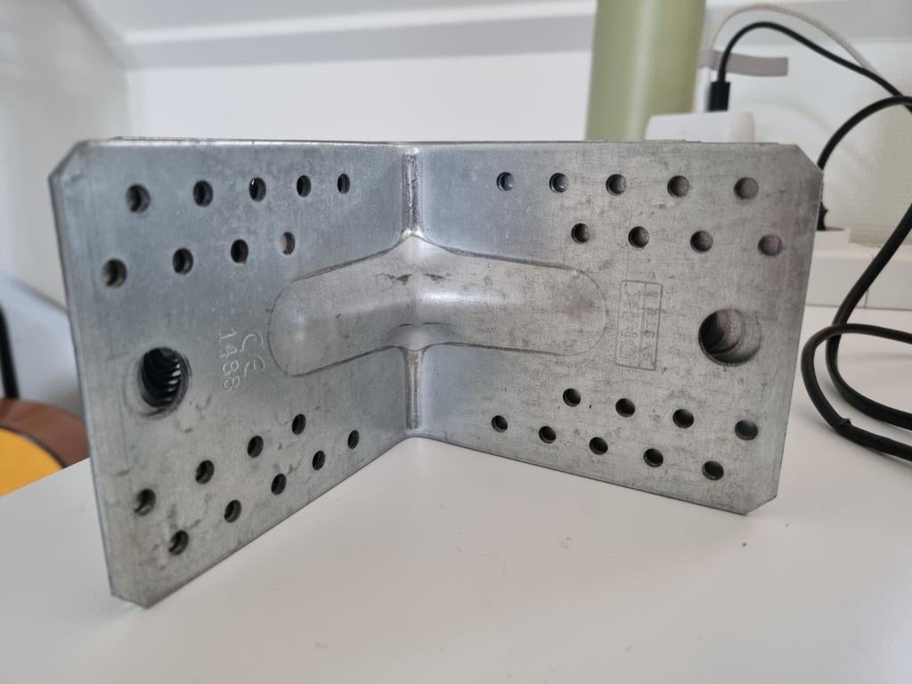 Hoekankers verzinkt 105x105x90mm met ril (9 stuks), Ophalen of Verzenden, Nieuw, 50 tot 100 mm, Overige typen