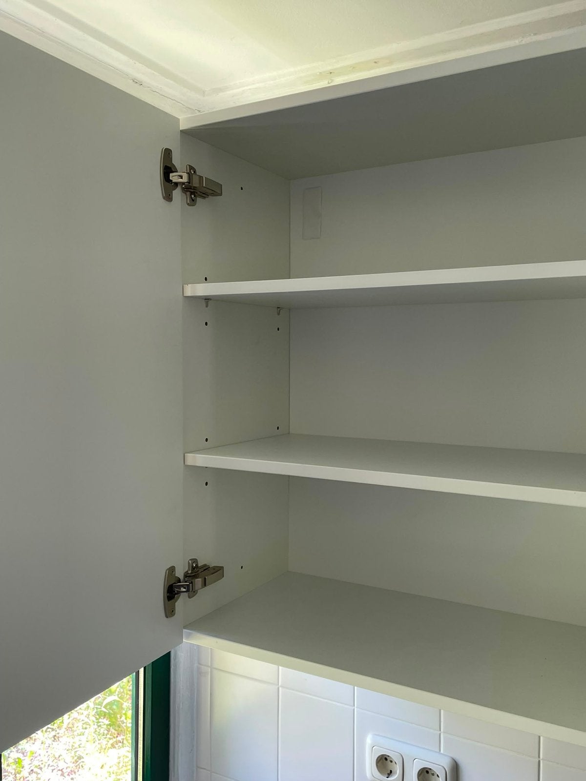 Compacte witte keuken met spoelbak en werkblad, Ophalen, Wit, Nieuw, Enkelwandige keuken
