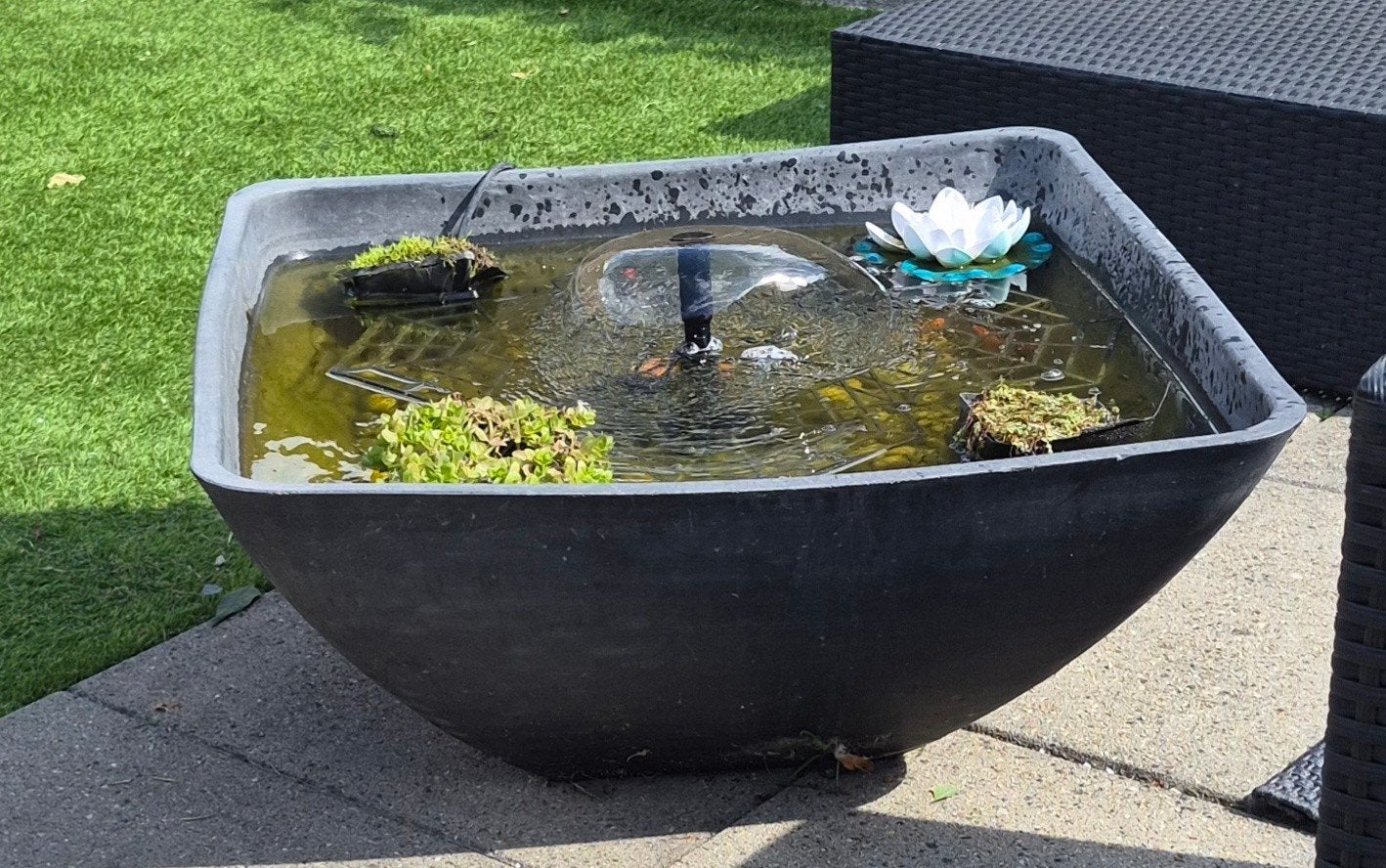laagste prijs !!! Velda Fountain Pond Square 75x75x35 cm com, Tuin en Terras, Vijvers, Ophalen, Gebruikt