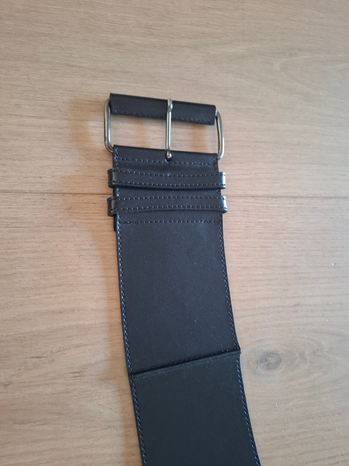 Cora Kemperman zwarte leren riem, maat 90, 5 cm of meer, 90 tot 100 cm, Ophalen of Verzenden, Echt leder