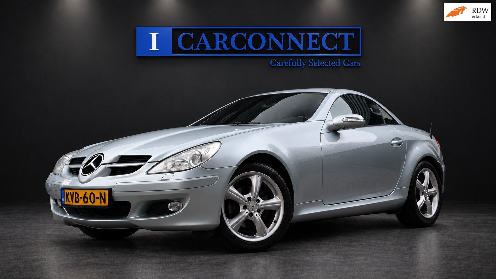 Mercedes-Benz SLK-klasse 200 K. 163pk|Leder|memory|Prins LPG, Auto's, Dealer onderhouden, Achterwielaandrijving, Gebruikt, Zwart