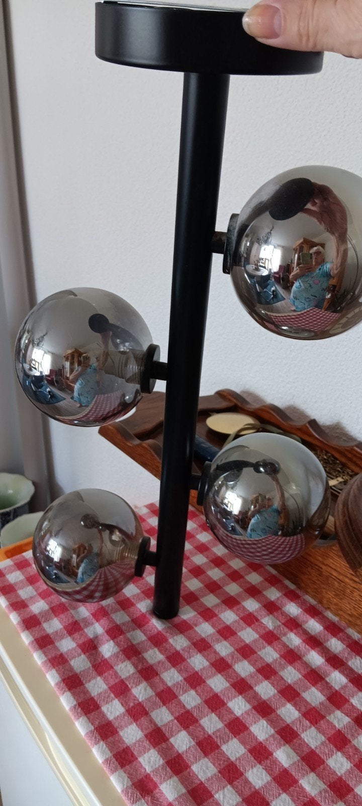 mooie hanglamp, Ophalen