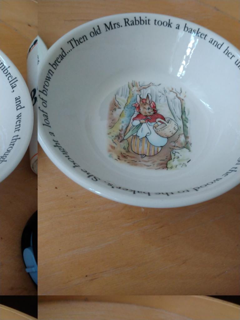 Schaaltje Peter Rabbit wedgwood, Gebruikt, Ophalen of Verzenden, Schaal of Schalen, Wedgwood