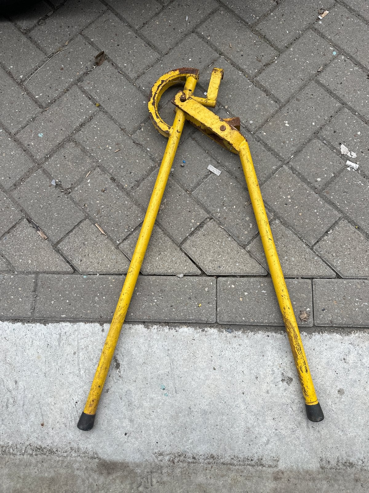 Gele pijpenbuiger - Handig gereedschap, Ophalen of Verzenden, Gebruikt