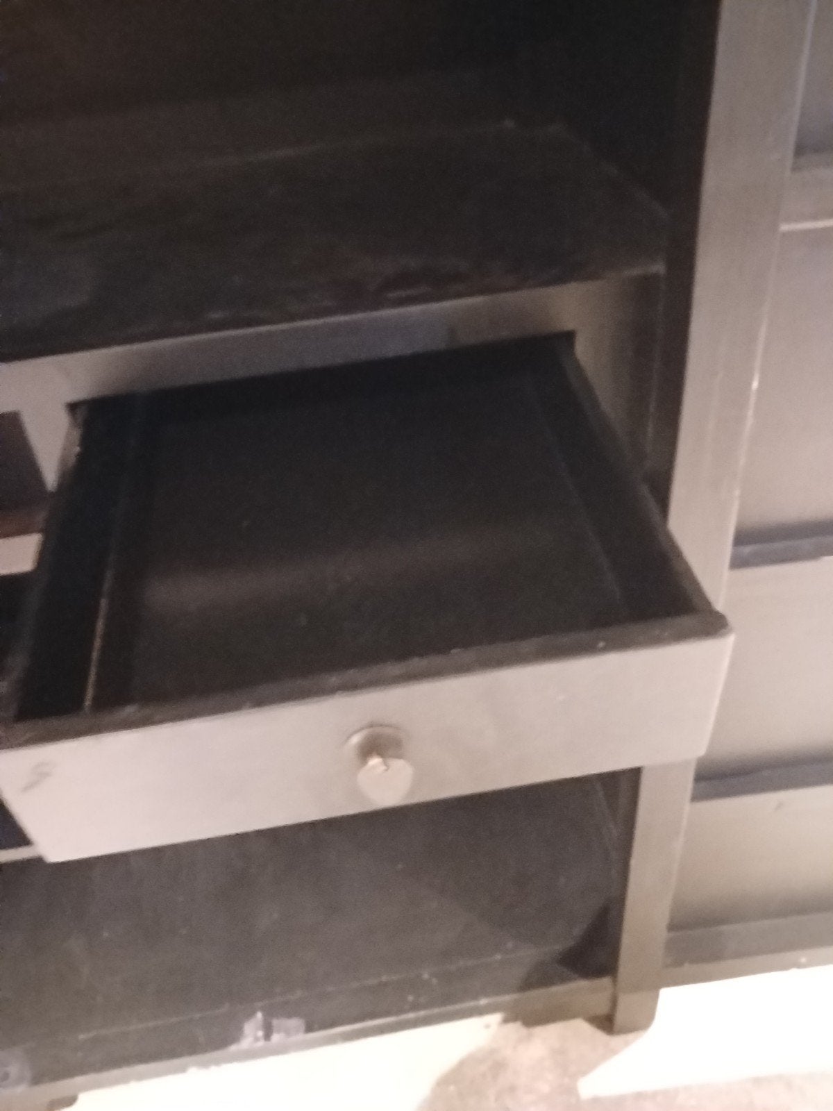 Chinese kast met 2 deuren en 2 lades - Zwart, Ophalen of Verzenden