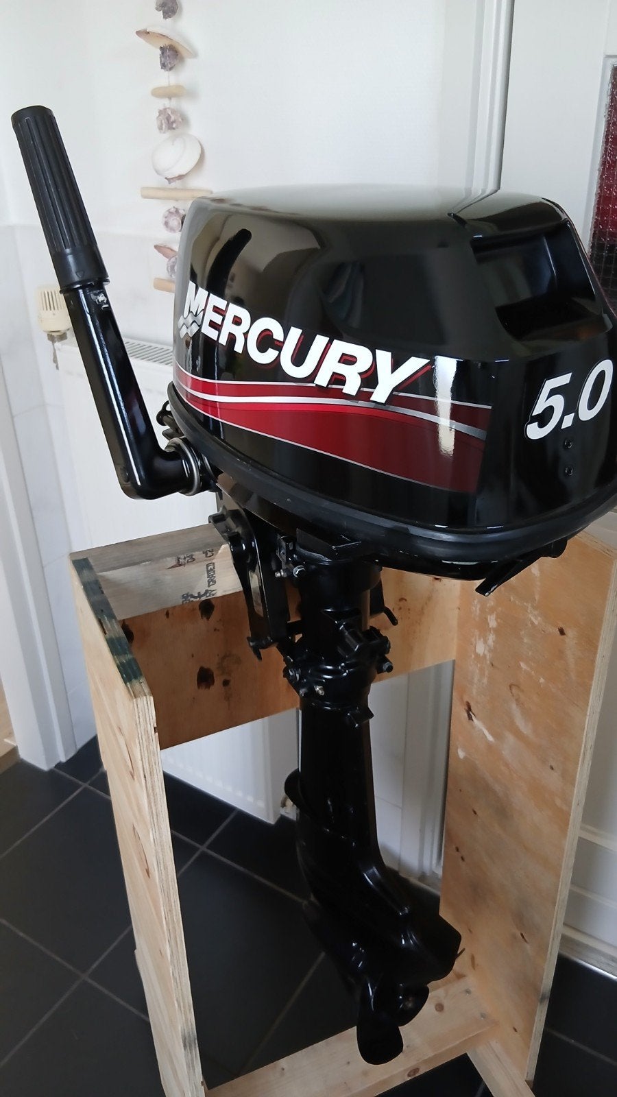 Mercury 5pk viertakt kortstaart incl benzinetank, Watersport en Boten, Ophalen, Zo goed als nieuw