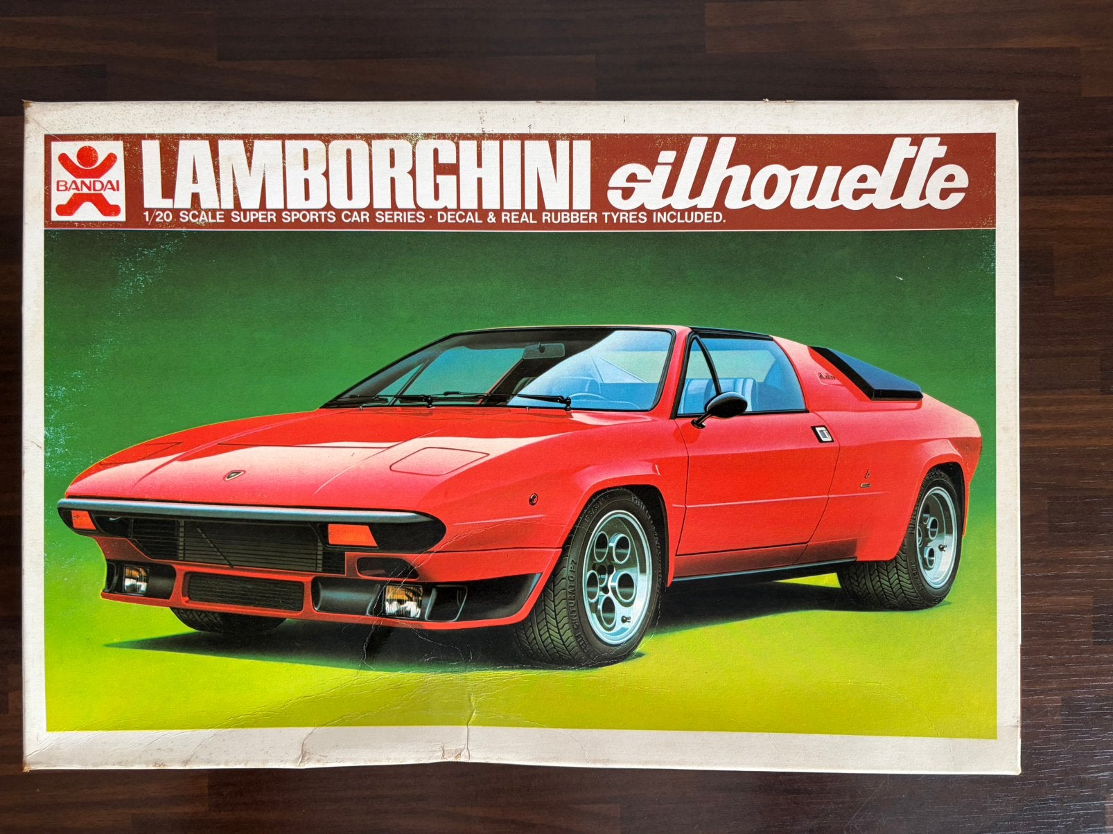 Lamborghini Silhouette, 1/20 Bandai Japan, Overige merken, Auto, Groter dan 1:32, Ophalen of Verzenden