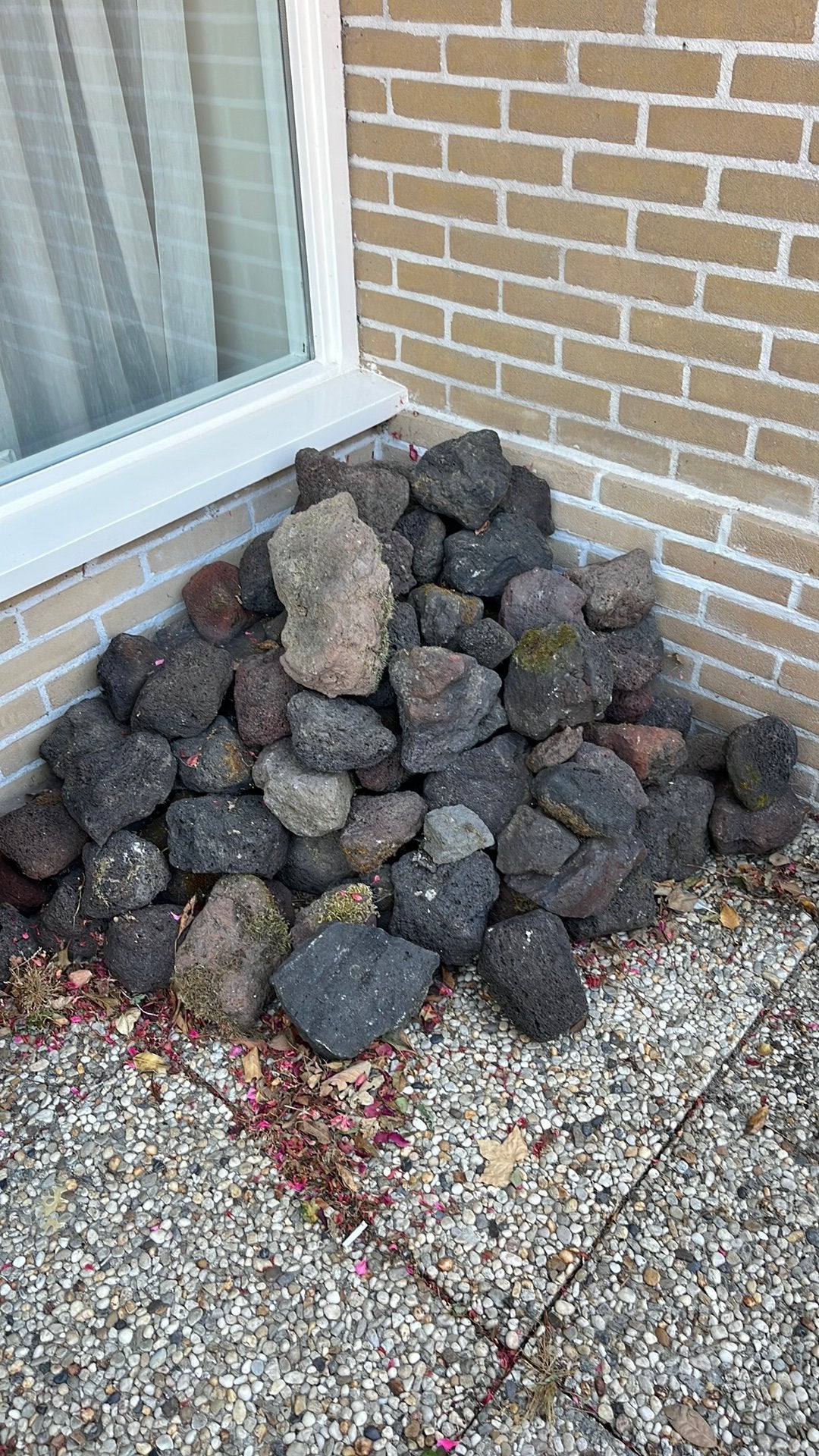 Lavastenen, Tuin en Terras, Grind, Keien en Split, Ophalen, Zo goed als nieuw