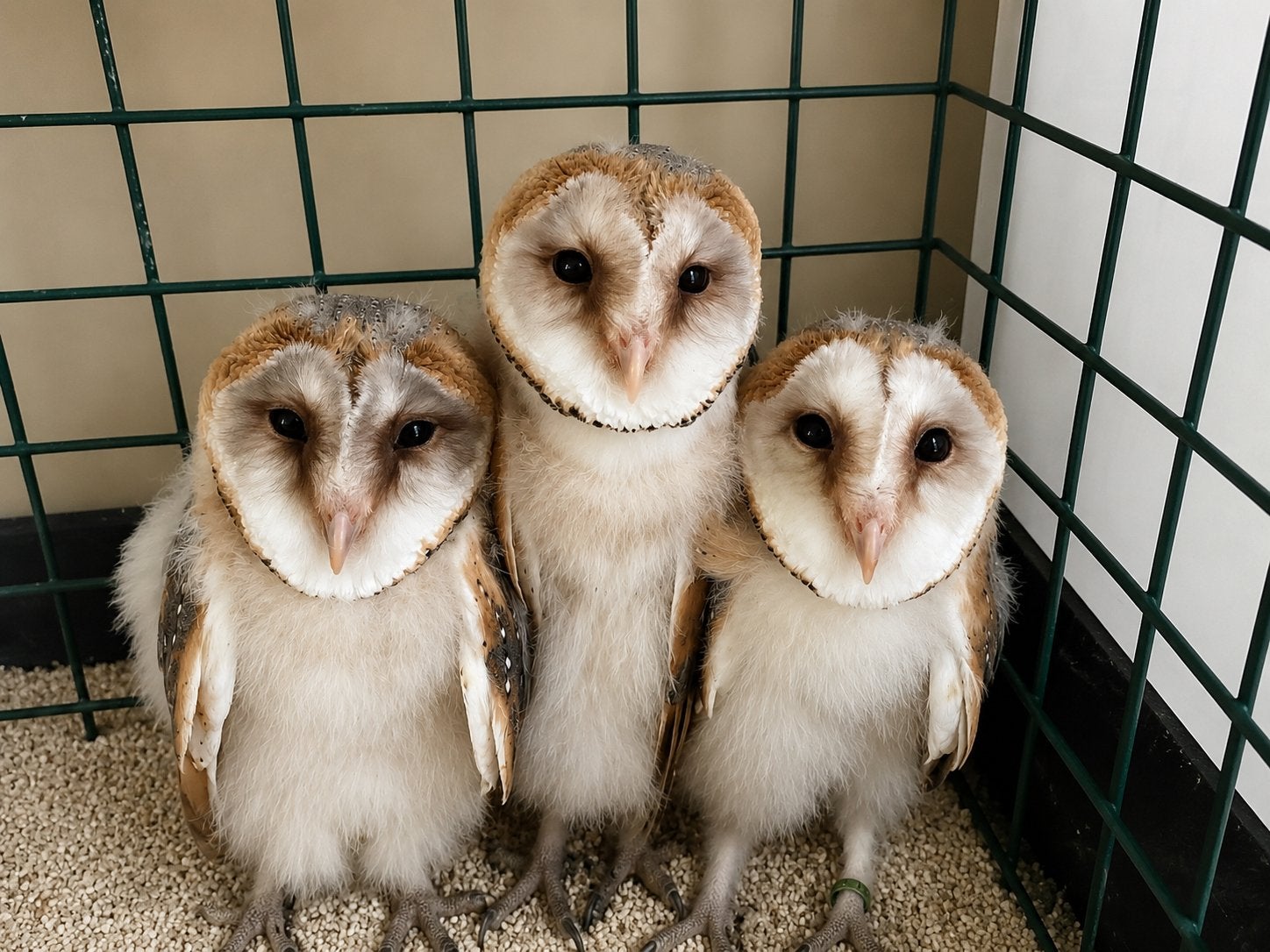 Jonge kerkuilen geboren juni 2026, Dieren en Toebehoren, Vogels | Overige Vogels, Geslacht onbekend, Roofvogel, Tam