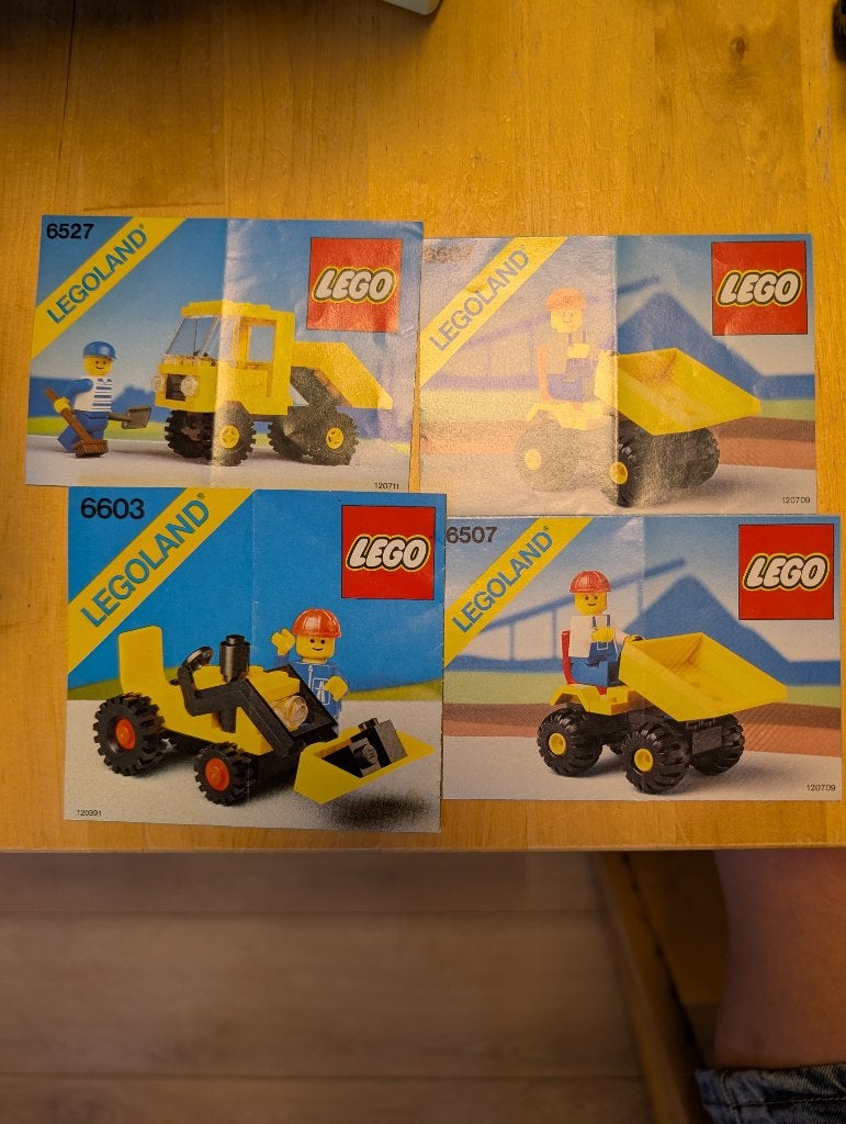 Vintage lego - set kiepwagens, Ophalen of Verzenden, Gebruikt, Lego, Overige thema's