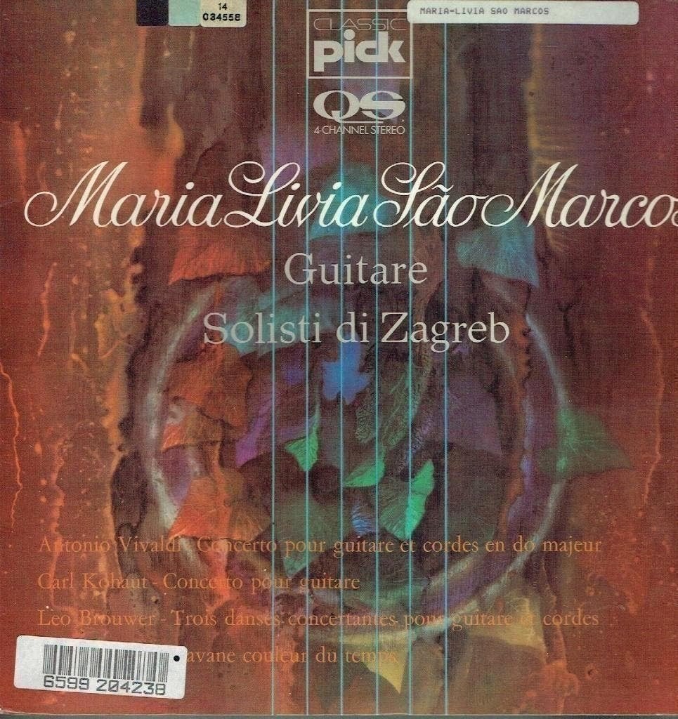 Maria Livia Sao Marcos-Guitare-Solisti Zagreb Quadraphonic, Kamermuziek, Verzenden, Zo goed als nieuw, 12 inch