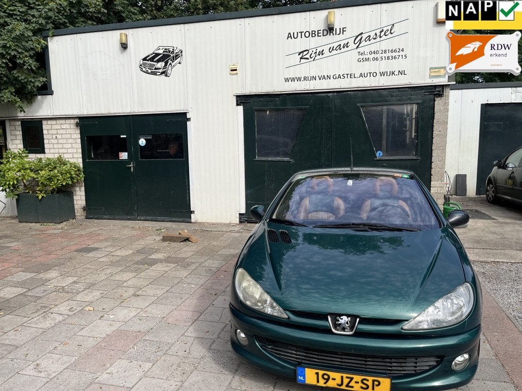 Peugeot 206 CC zeer goed onderhouden auto 1.6-16V Roland G., Auto's, Gebruikt, 4 cilinders, Cabriolet, 4 stoelen