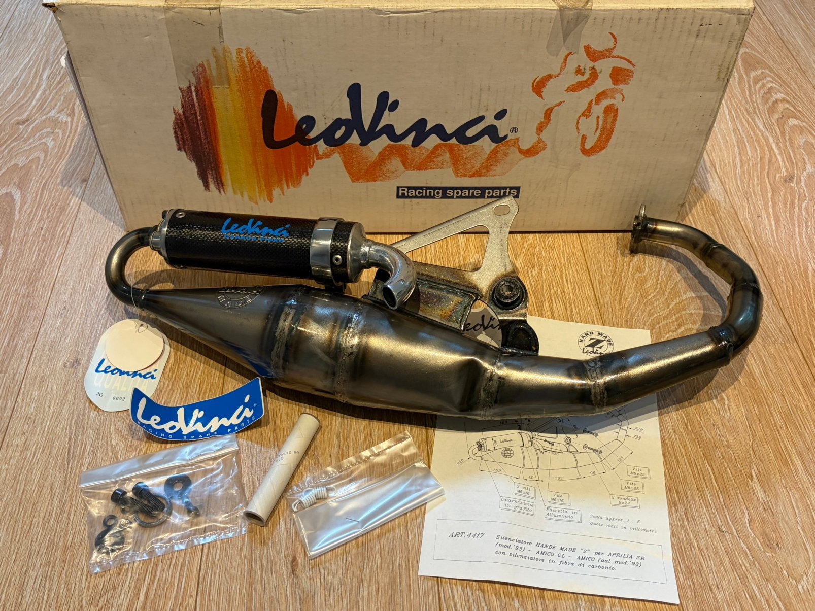 Leovinci Hand Made Z Aprilia SR Minarelli Vertikaal, Ophalen of Verzenden, Nieuw, Uitlaat