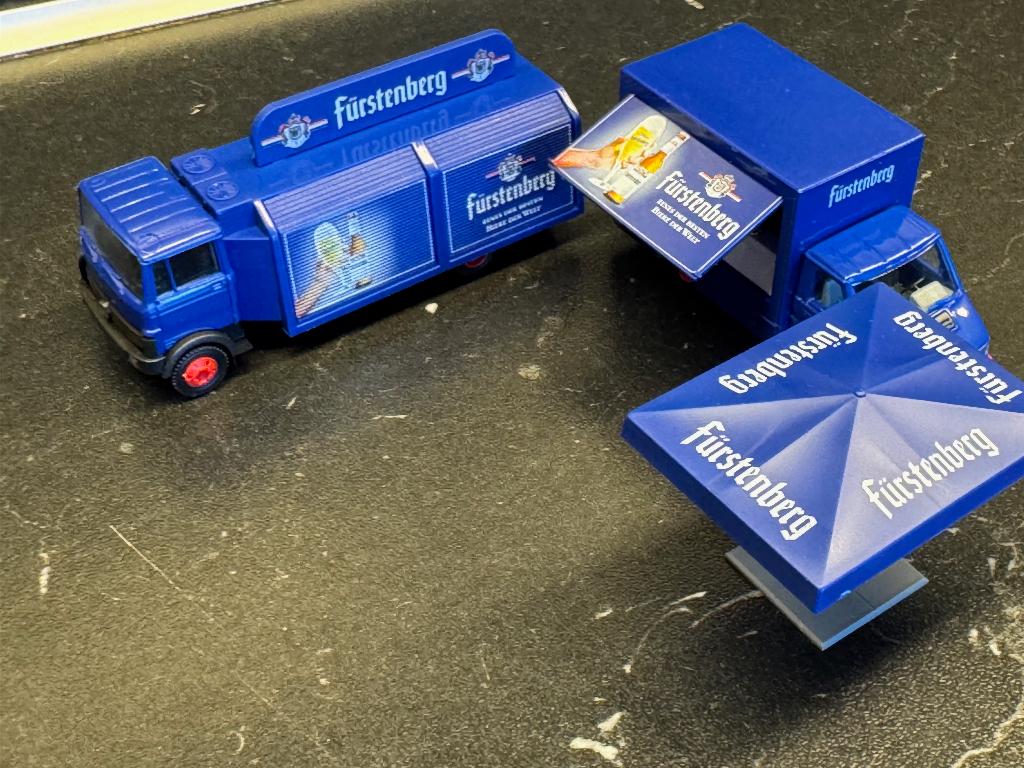 Markt-3517: “Fürstenberg” bier supplies Mercedes truck, Ophalen of Verzenden, Nieuw, Bus of Vrachtwagen, Overige merken