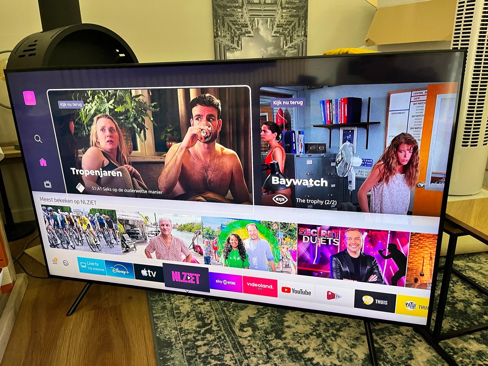 Samsung QLED 4K Smart TV QE55Q70RALXXN 55 inch, Audio, Tv en Foto, Televisies, Ophalen, QLED, 50 Hz, Zo goed als nieuw